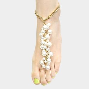 💥Pearl & Gold Anklet
